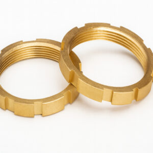 Brass Slotted Round Nut