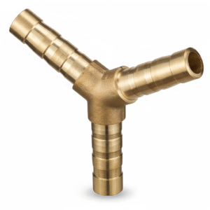 Brass Reducer Barb Fitting Y-Shaped 3 Way Tee Connector Adapter